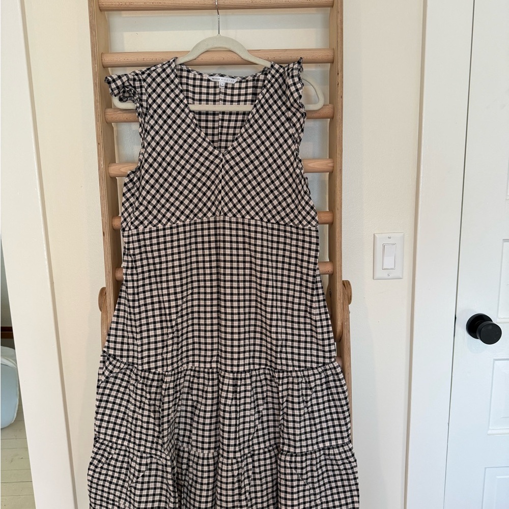 Hatch Black and White Plaid Dress